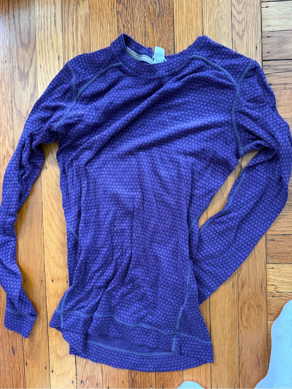 Smartwool Womens Long-Sleeve Thermal Top Small Deep Purple